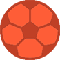 ballon de foot orange